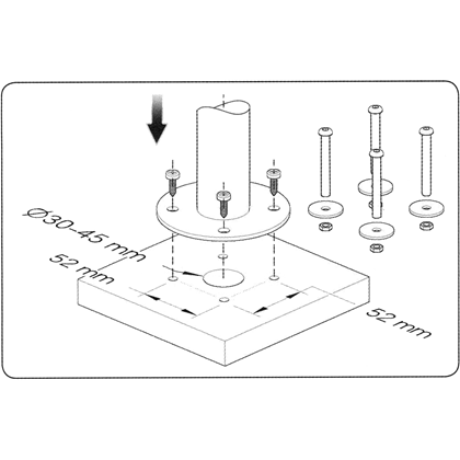 Virtuos Pole - Základní stojan 500 mm