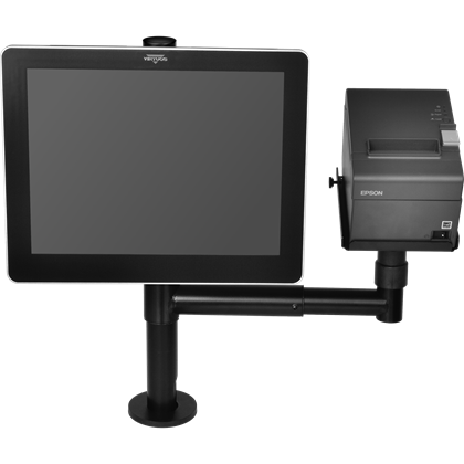 Virtuos Pole - Sestava - stojan s ramenem, držáky VESA a tiskárny