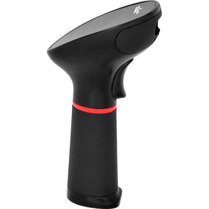 CCD 2D čtečka Virtuos HW-855A, bezdrátová, základna, USB (klávesnice/RS-232 emulace), černá
