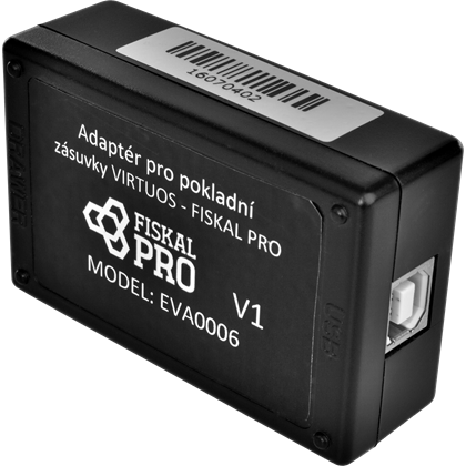 Adaptér pro pokladní zásuvky Virtuos a platební terminál FiskalPro VX520