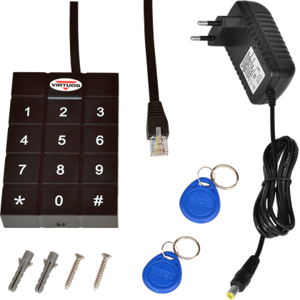 RFID 125 kHz adaptér s klávesnicí pro otvírání pokladních zásuvek Virtuos 24V