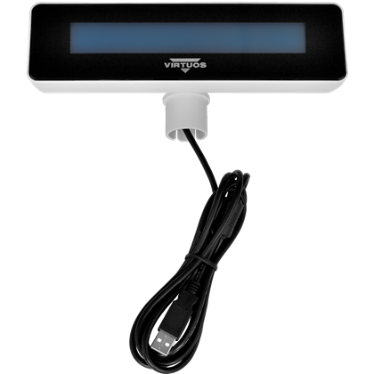 LCD zákaznický displej Virtuos FL-2025MB 2x20, USB, bílý  EJG0005 4